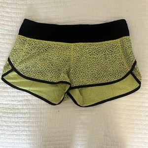 Lululemon Speed Shorts. Used excellent condition. Size 6.